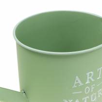 Prodotto Vaso da fiori, annaffiatoio decorativo, fioriera in zinco verde menta, Ø16,5 cm