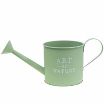 Prodotto Vaso da fiori, annaffiatoio decorativo, fioriera in zinco verde menta, Ø16,5 cm