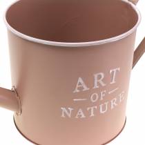Prodotto Vaso decorativo per fiori/annaffiatoio vintage, zinco rosa antico, Ø16,5cm H17cm
