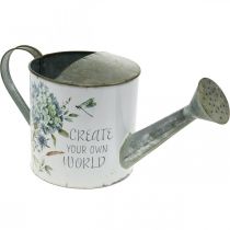 Annaffiatoio vaso di fiori ortensia decorazione da giardino fioriera in metallo 15 cm