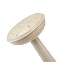 Prodotto Annaffiatoio in metallo vintage, bianco crema, decorativo e funzionale, fioriera per fiori secchi e artificiali, annaffiatoio per interni, 26 cm di altezza, 5 litri