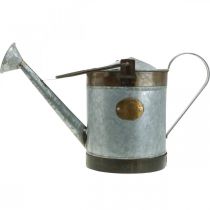 Prodotto Annaffiatoio decorativo in metallo dal design retrò, fioriera sospesa vintage 58x23x32cm, secchio per piante nostalgico