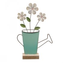 Decorazione per annaffiatoio decorazione da tavolo in metallo color ruggine 23,5/24 cm 2pz