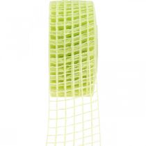 Nastro reticolare nastro decorativo nastro adesivo giallo lime 4,5 cm x 10 m