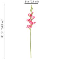 Prodotto Gladiolas artificiali con fiori decorativi, 88 cm