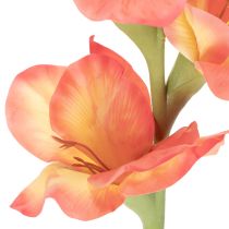 Prodotto Gladiolo artificiale con molti fiori per bouquet, 88 cm