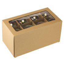 Prodotto Palline di Natale in vetro, trasparenti iridescenti, 7,5 cm, 12 pezzi