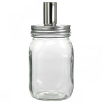 Prodotto Vetro decorativo con portacandele decorazione candela Ø8cm H17.5cm 4 pezzi
