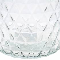 Vaso decorativo in vetro diamantato in vetro trasparente vaso di fiori 2 pezzi