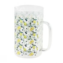 Prodotto Brocca in vetro brocca decorativa limoni e olive H17cm