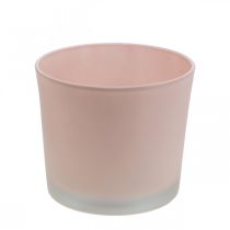 Fioriera in vetro vaso in vetro rosa Ø14,5 cm H12,5 cm