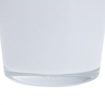 Prodotto Vaso da fiori in vetro bianco Ø10cm H8.5cm