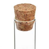 Prodotto Provetta tubi di vetro decorativi mini vasi in sughero H13cm 24 pz