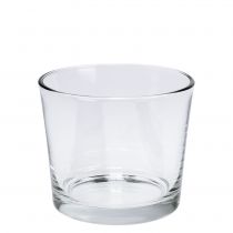 Vaso in vetro Ø10cm trasparente 12pz