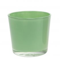 Prodotto Vaso in vetro Ø10cm H8.5cm verde menta
