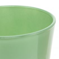 Prodotto Vaso in vetro Ø10cm H8.5cm verde menta