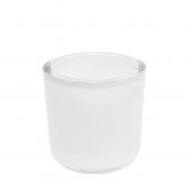 Prodotto Vaso in vetro Ø7,8 cm H8 cm bianco
