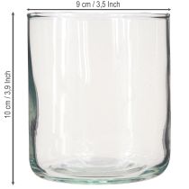 Prodotto Vaso in vetro, vaso per fiori, vaso decorativo incolore Ø9cm H10cm