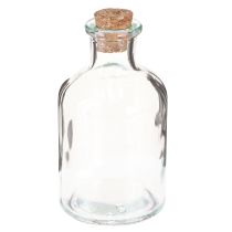 Prodotto Vaso in vetro bottiglie vaso decorativo con tappo in sughero H10,5cm 8 pz