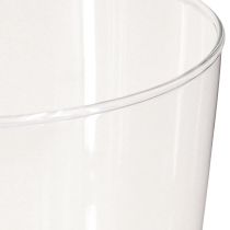 Prodotto Vaso in vetro conico vaso per fiori trasparente Ø10cm H20cm