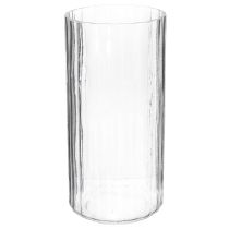Prodotto Vaso in vetro di alta qualità per composizioni decorative in case moderne, 24 cm