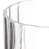 Prodotto Vaso in vetro di alta qualità per composizioni decorative in case moderne, 24 cm