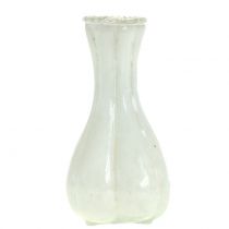 Vaso di vetro Farmer Silver White H11cm 6 pezzi
