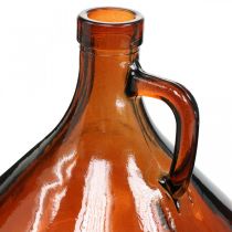 Vaso in vetro aspetto vintage decoro in vetro marrone Ø17cm H18cm