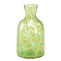 Prodotto Vaso in vetro vaso da fiori decorativo in vetro verde giallo Ø10cm H18cm