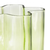 Prodotto Vaso in vetro vaso verde vaso decorativo per fiori Ø15cm H20cm