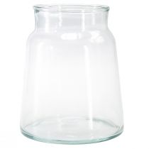 Prodotto Vaso in vetro vaso da fiori conico grande decorazione in vetro H23cm Ø19cm