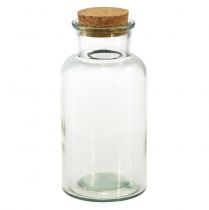 Prodotto Vaso in vetro da farmacia retrò con tappo in sughero Ø8,5 cm H17 cm