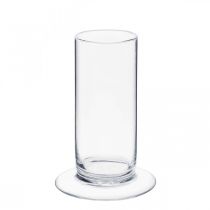 Vaso in vetro con piede Trasparente Ø6cm H15cm