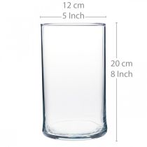 Prodotto Vaso in vetro trasparente cilindrico Ø12cm H20cm