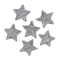 Prodotto Stella glitter argento Ø2,5cm 96pz