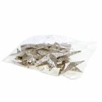 Prodotto Stella glitterata champagne 9,5/5 cm 18 pz