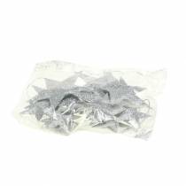Prodotto Stella glitter argento 9,5/5 cm 18 pz