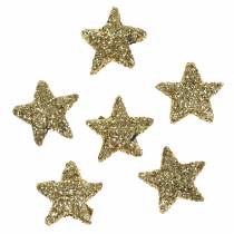 Prodotto Stelle glitter oro 1,5 cm 144 pezzi