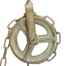 Prodotto Decorazione da parete a forma di campana in metallo con supporto, patina antica H58cm