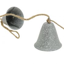Prodotto Ghirlanda decorativa con campane grigie 6 cm