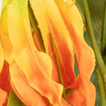 Prodotto Fiore artificiale Gloriosa arancione con steli lunghi per vasi, 80 cm, 3 pezzi