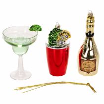 Prodotto Mini decorazioni per cocktail da appendere all'albero di Natale, 14 cm, 6 pezzi