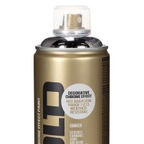 Prodotto Spray decorativo effetto cromo argento per interni, Montana, bombolette da 400 ml