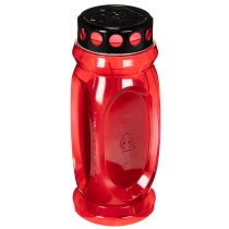 Prodotto Candela funeraria rossa, coperchio nero, candela commemorativa 4 giorni 23 cm