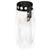 Prodotto Lanterna portacandele a forma di tomba con coperchio nero, 23 cm