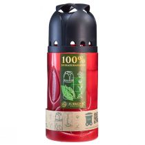 Candela tombale rossa Candela commemorativa compostabile H20cm