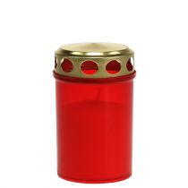 Prodotto Tomba luminosa cilindrica rossa Ø6cm H10cm 12 pz