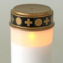 Prodotto Luce tombale a LED bianco, timer bianco caldo alimentato a batteria Ø6,8 H12,2cm