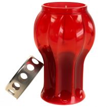Prodotto Candele gravi luci rosse da lutto luci commemorative Ø10cm H18cm 4 pz