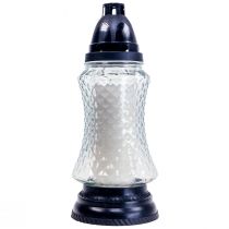 Vaso in vetro leggero per tomba lanterna per tomba retrò trasparente Ø11cm H26,5cm